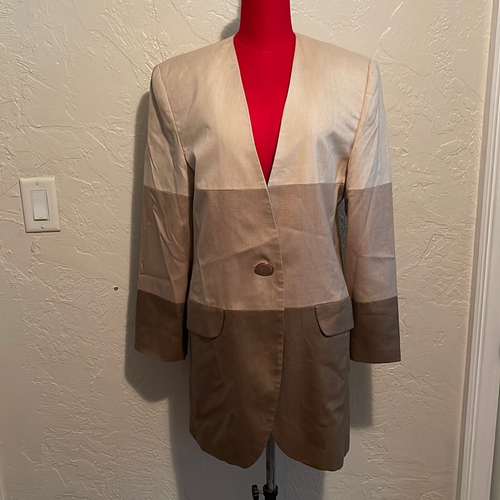 Oversize tricolor Blazer
